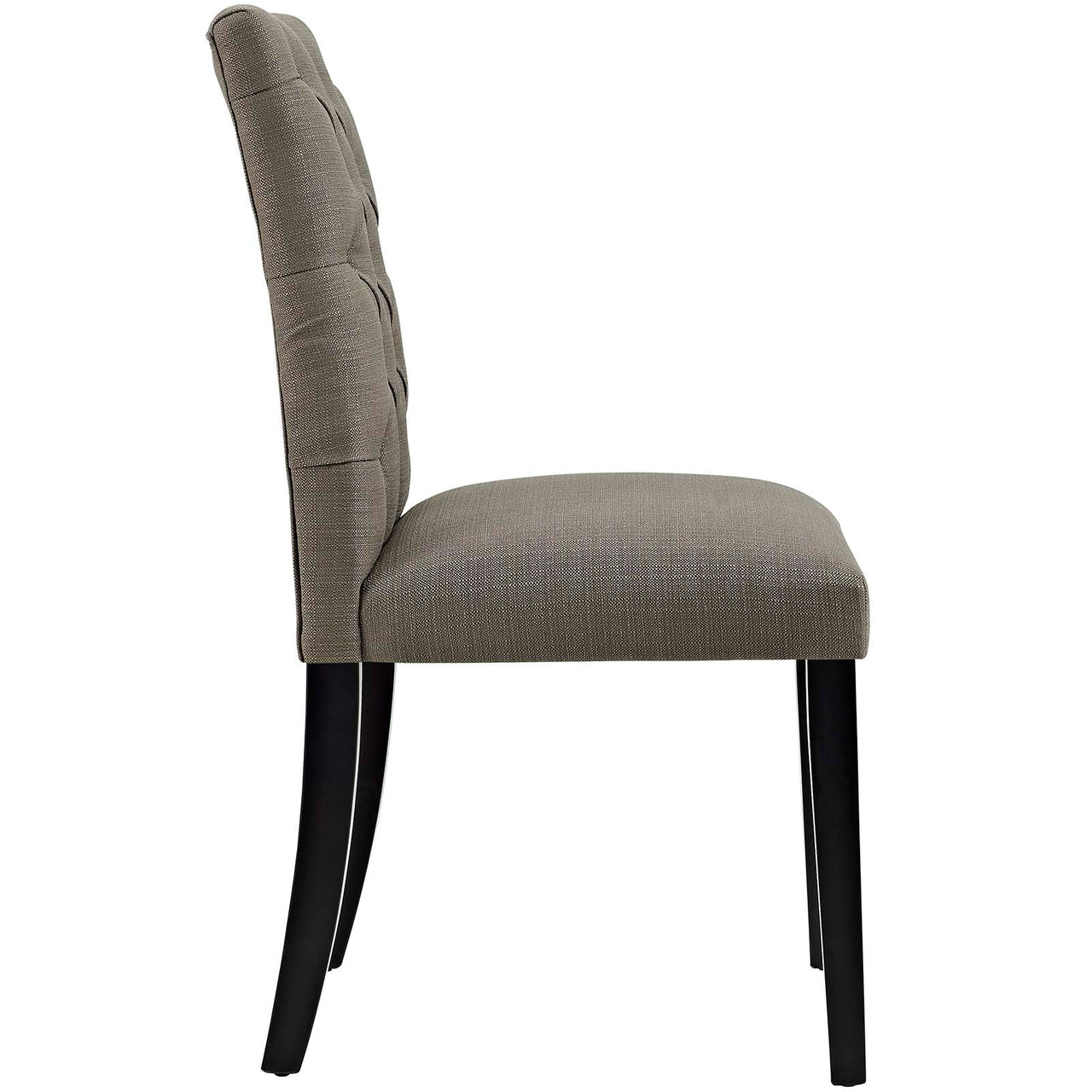 Heiress Upholstered Fabric Dining Chair, Granite