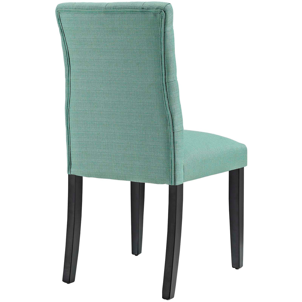 Heiress Upholstered Fabric Dining Chair, Aqua Green
