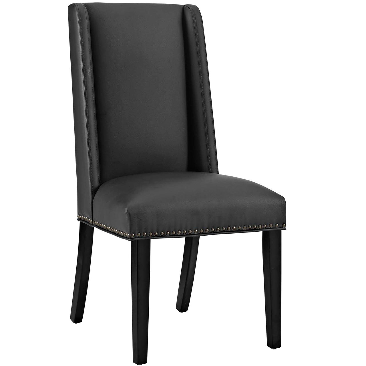 Bellare Eco-Leather Dining Chair, Black