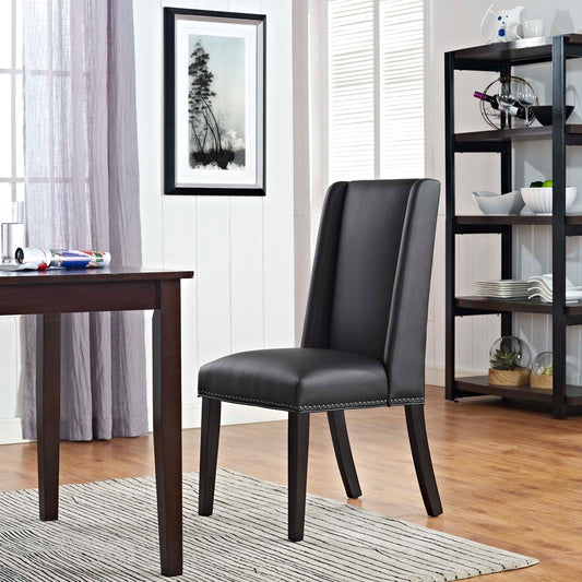 Bellare Eco-Leather Dining Chair, Black