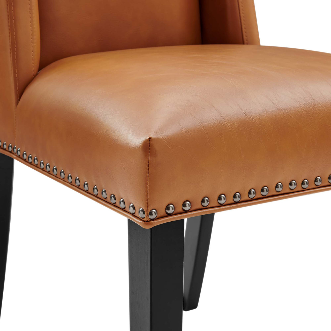 Bellare Eco-Leather Dining Chair, Tan