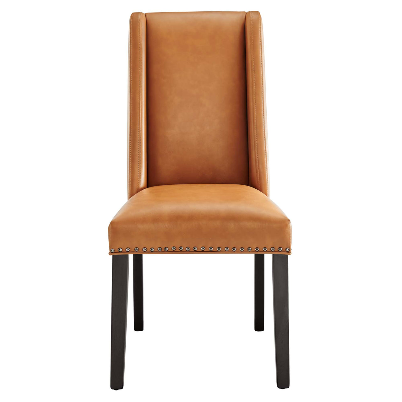 Bellare Eco-Leather Dining Chair, Tan