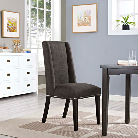 Bellare Fabric Dining Chair, Brown