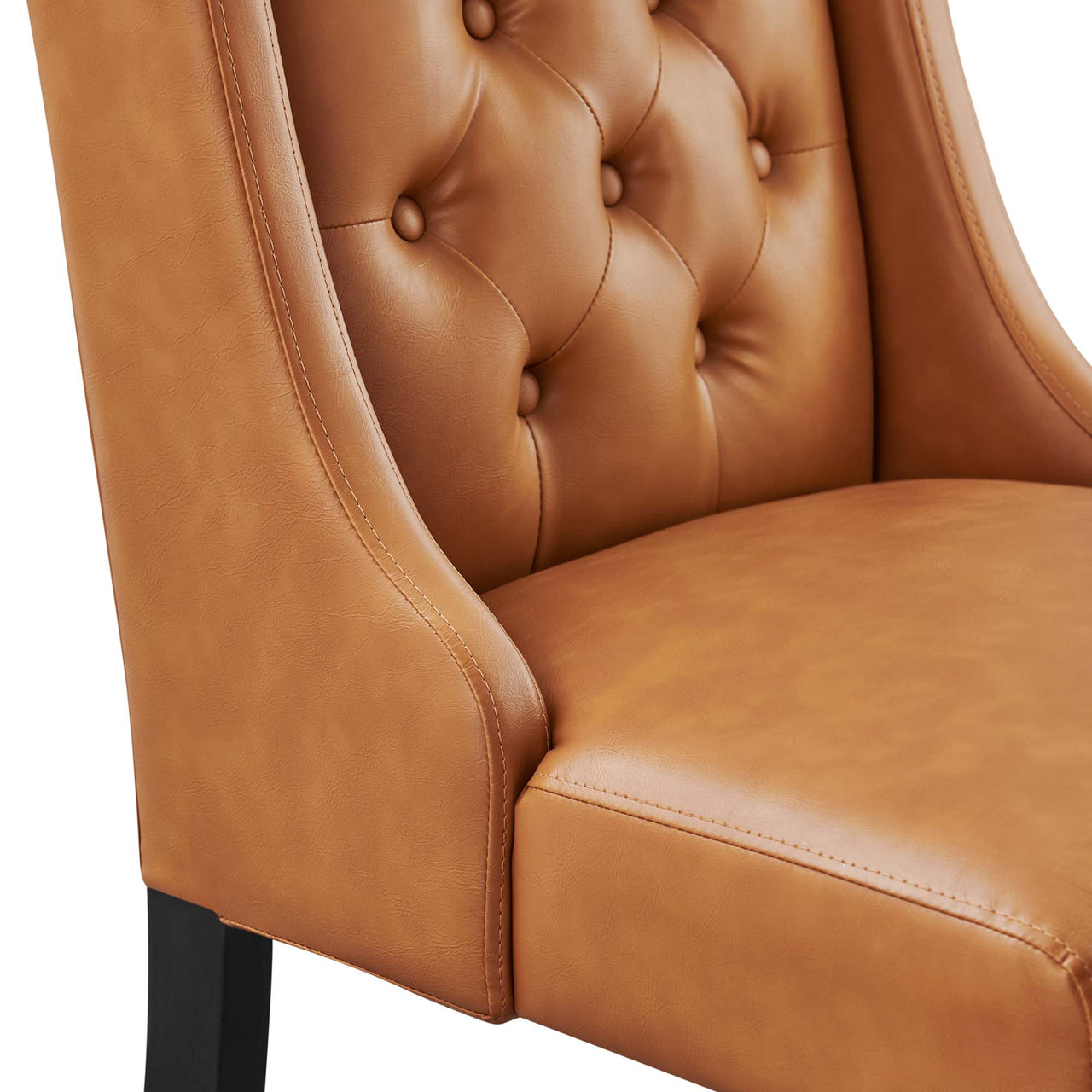 Bellarett Eco-Leather Dining Chair, Tan