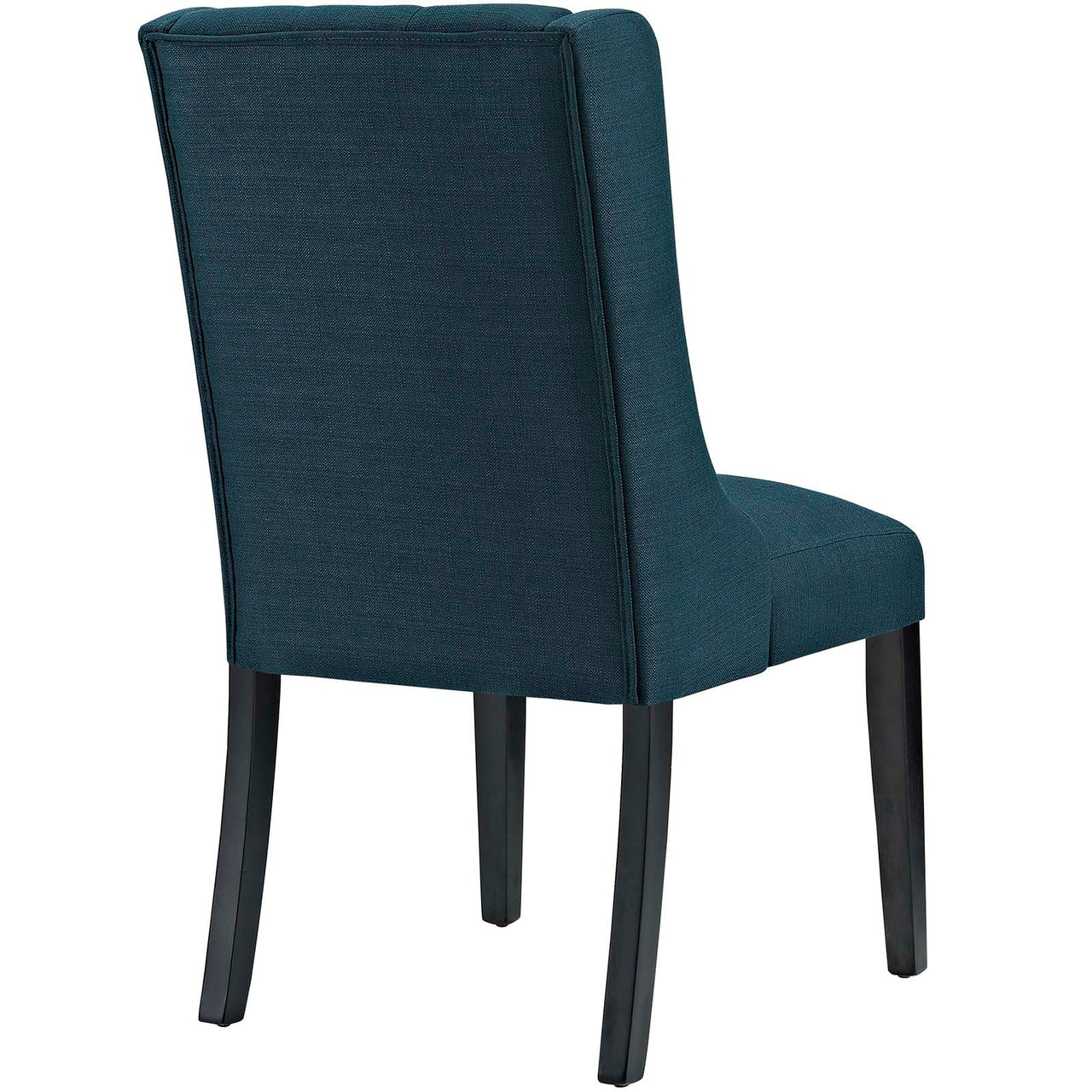 Baronet Button Tufted Fabric Dining Chair, Azure