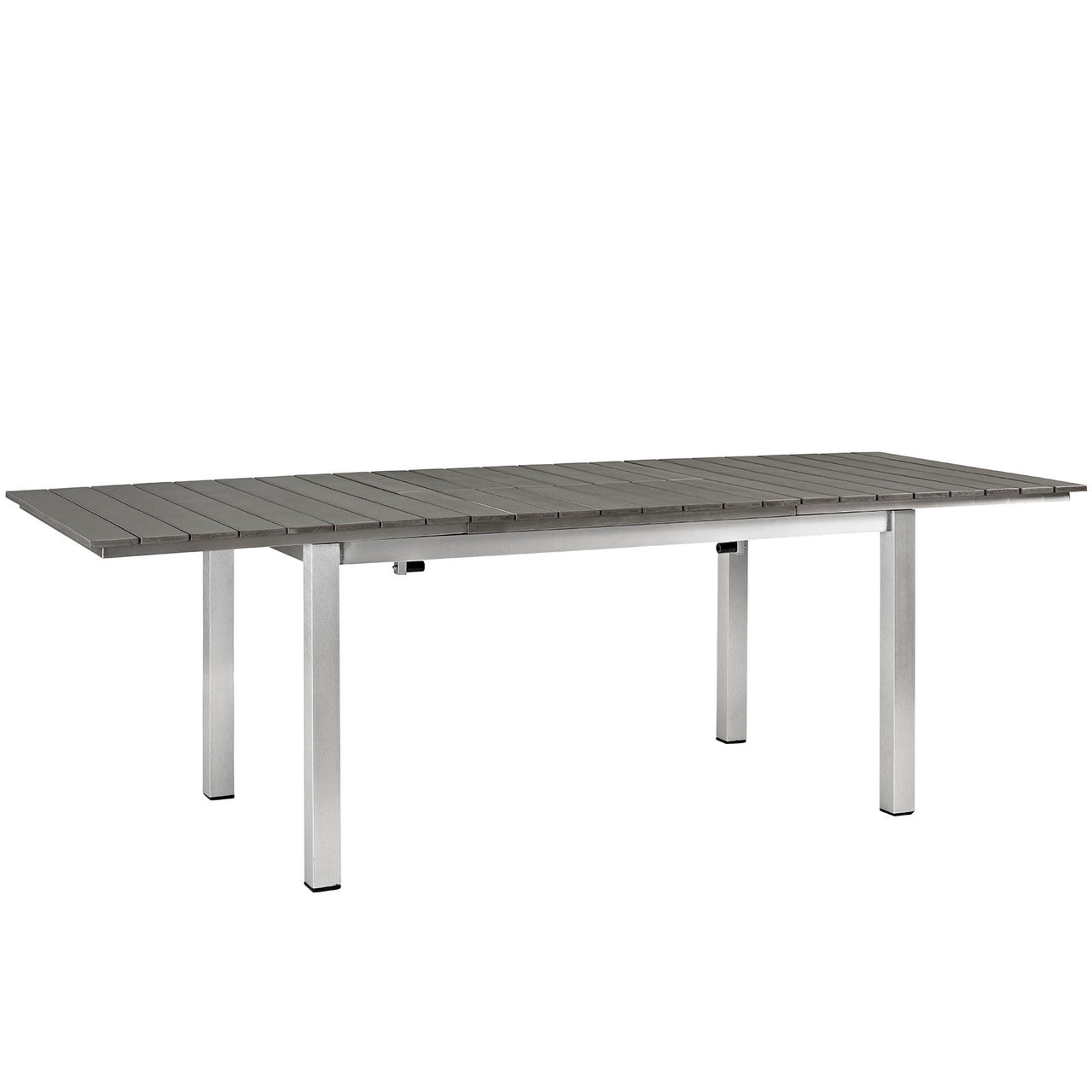 Shorea Alfresco Dining Table, Silver & Gray