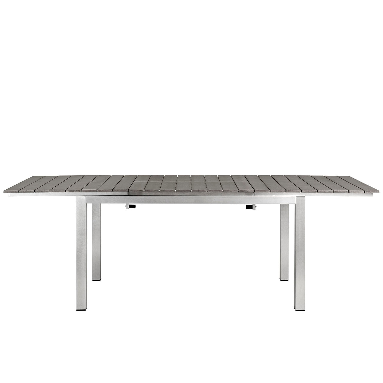 Shorea Alfresco Dining Table, Silver & Gray