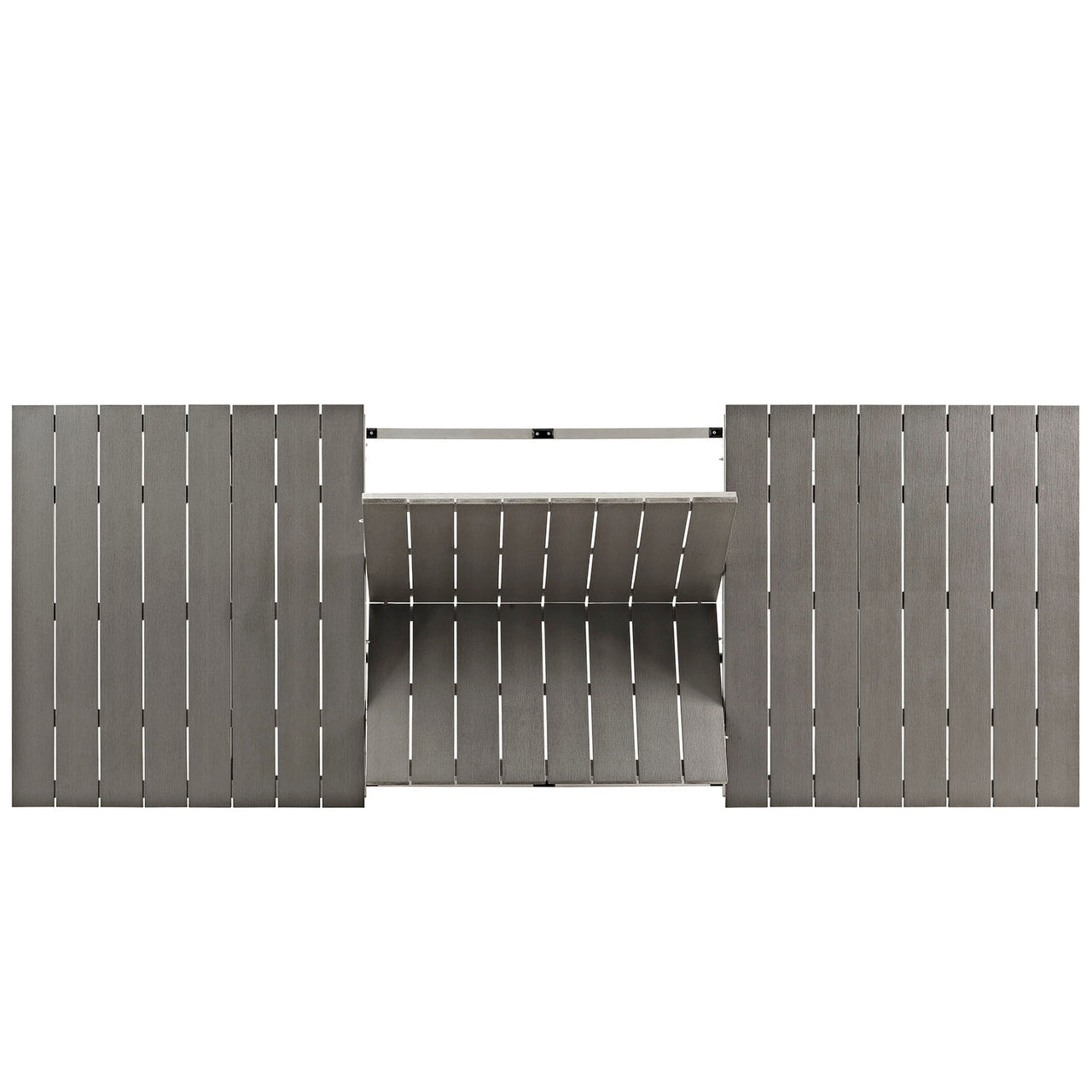 Shorea Alfresco Dining Table, Silver & Gray