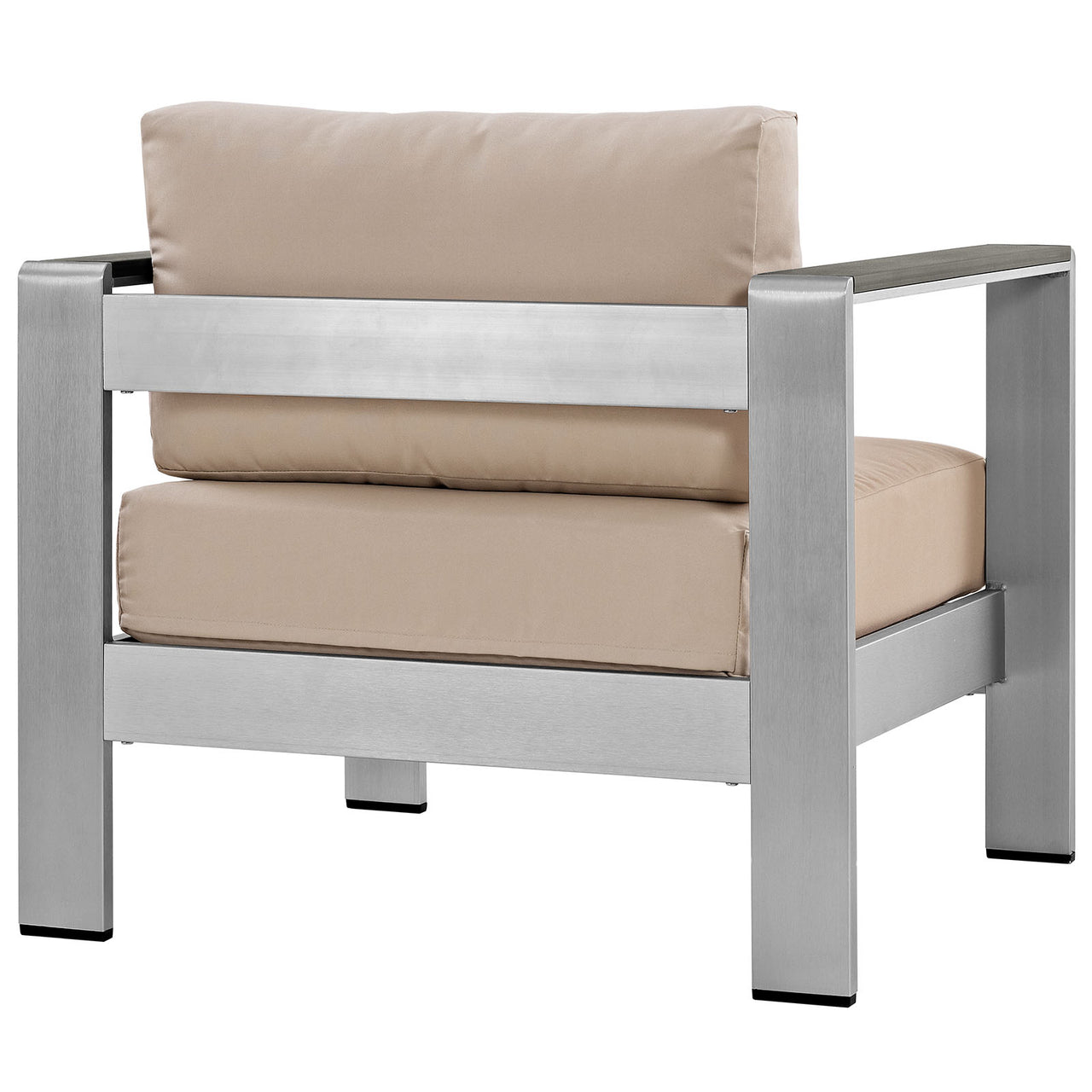 Shorea Alfresco Armchair, Silver & Beige