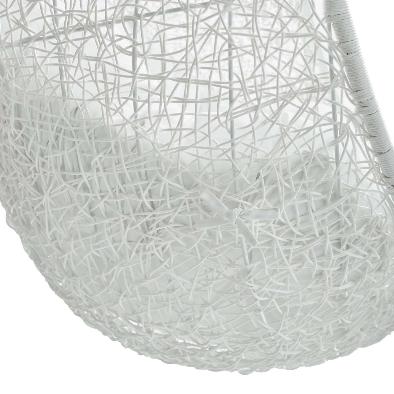Shell Alfresco Swing Chair w/ Stand, White
