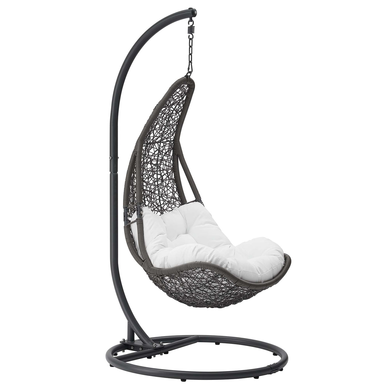 Avielle Swing Chair, Gray & White