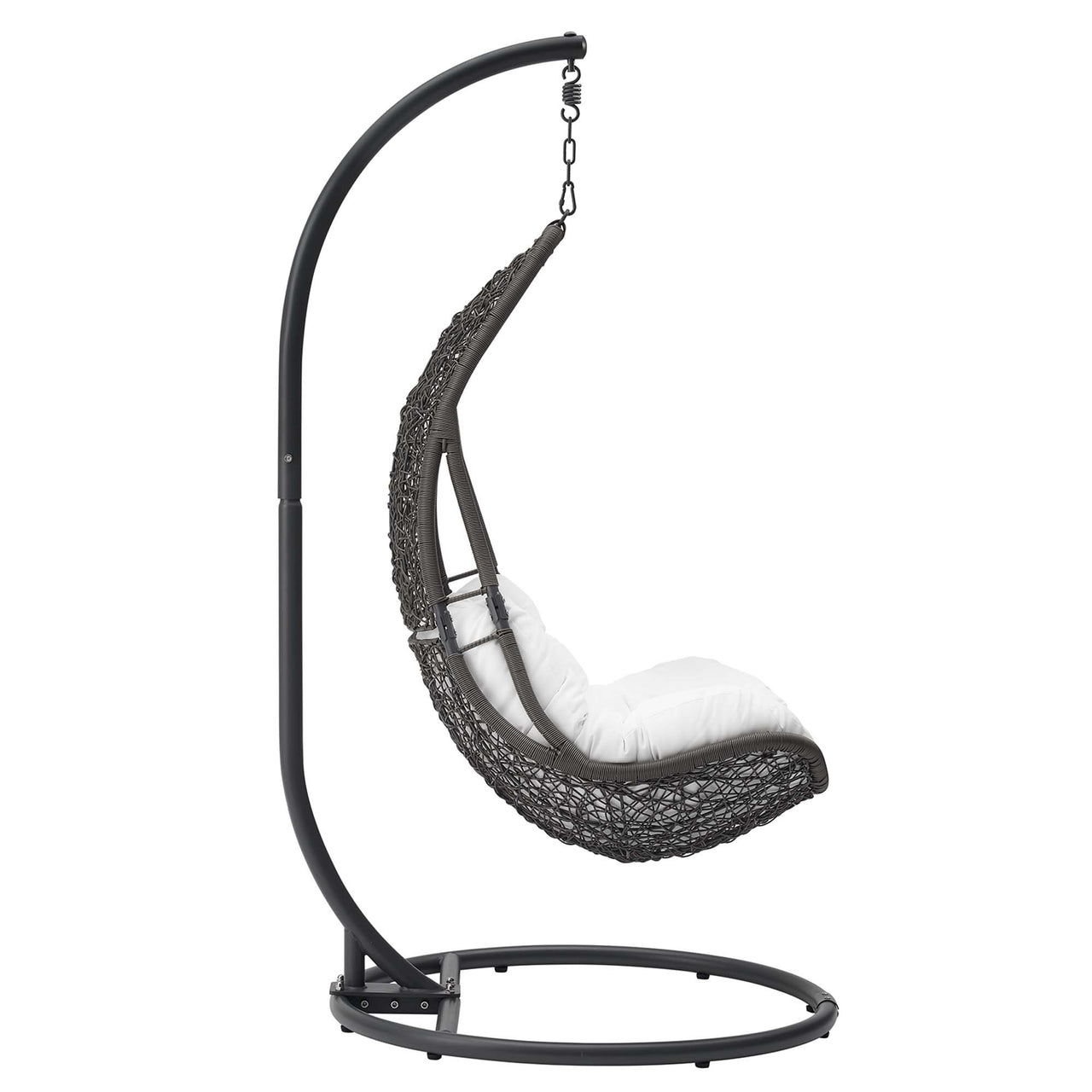 Avielle Swing Chair, Gray & White