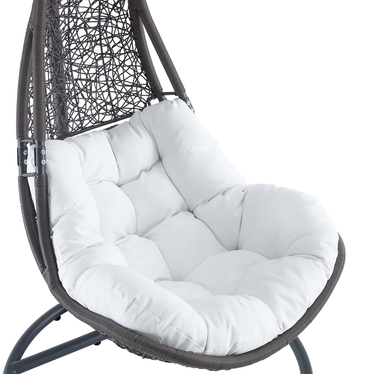 Avielle Swing Chair, Gray & White