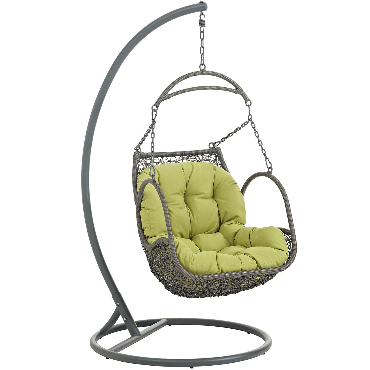 Arbor Outdoor Patio Wood Swing Chair, Peridot
