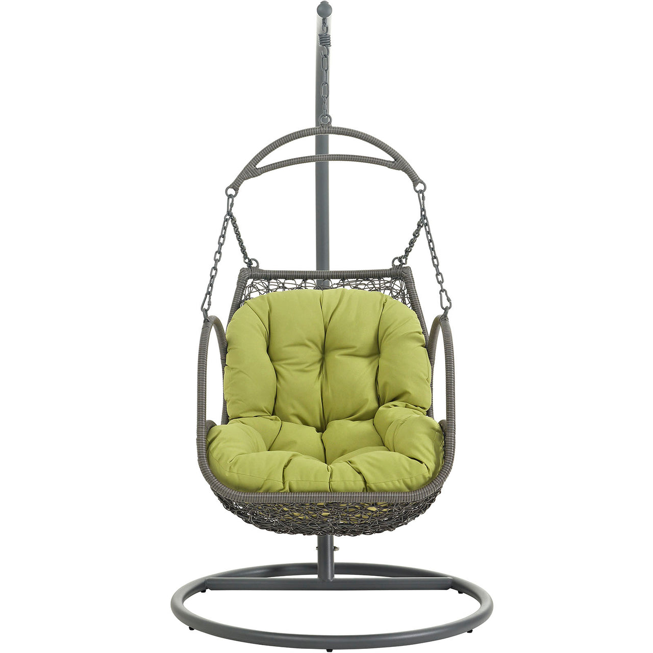Arbor Outdoor Patio Wood Swing Chair, Peridot