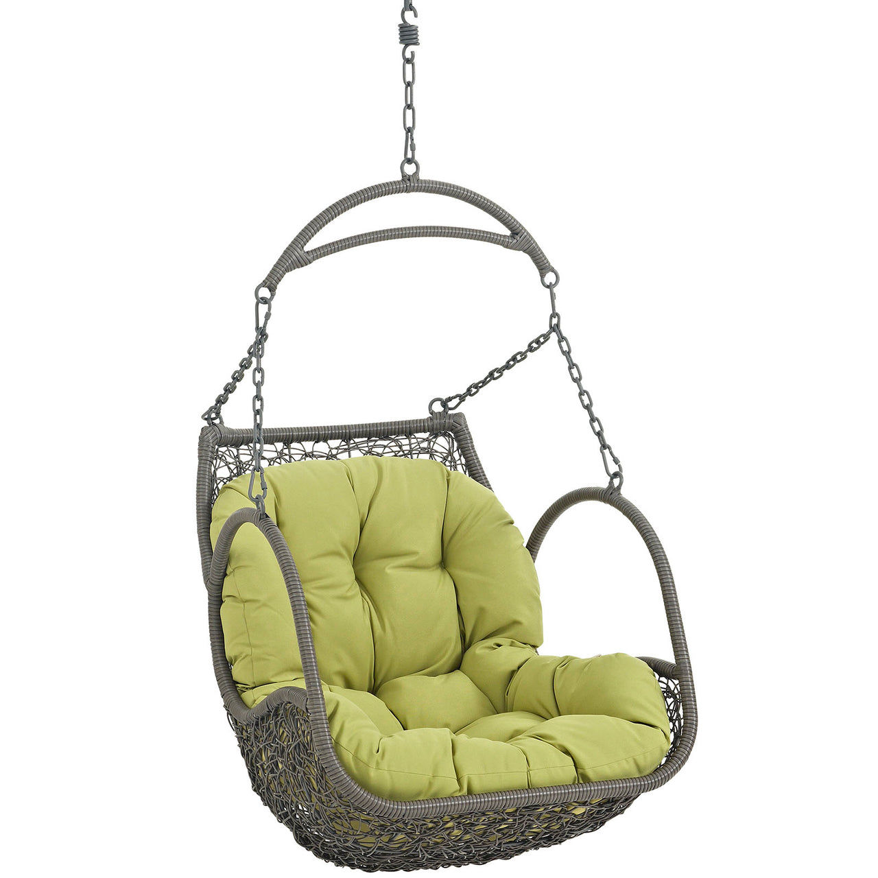 Arbor Outdoor Patio Wood Swing Chair, Peridot