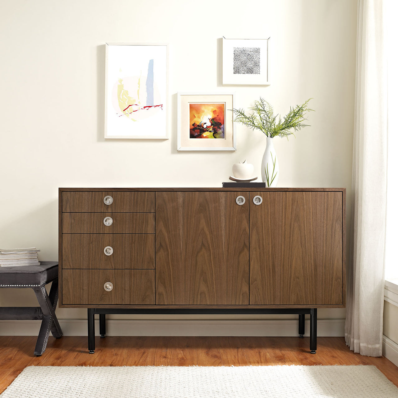 Thalden TV Stand, Walnut