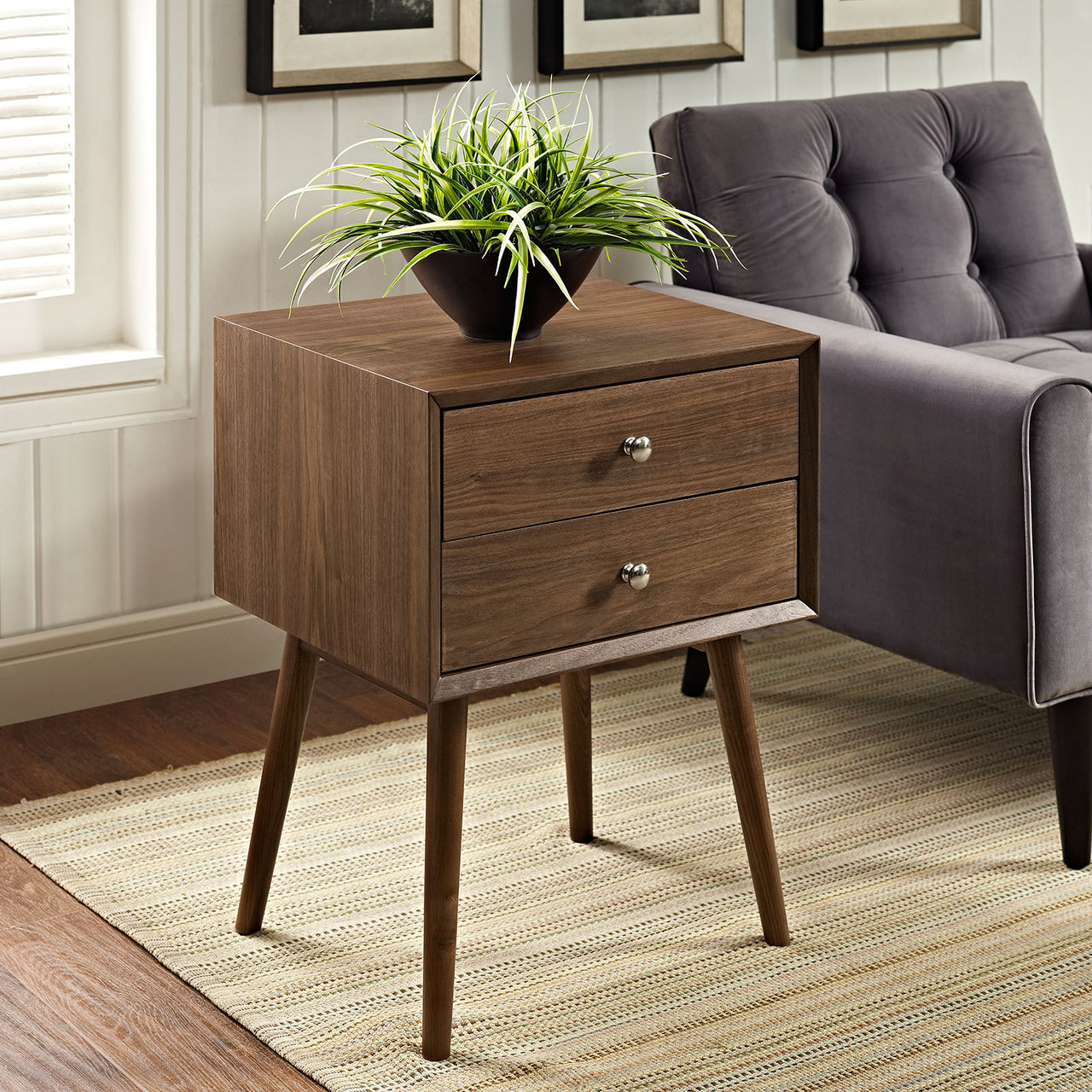 Estara Nightstand, Walnut