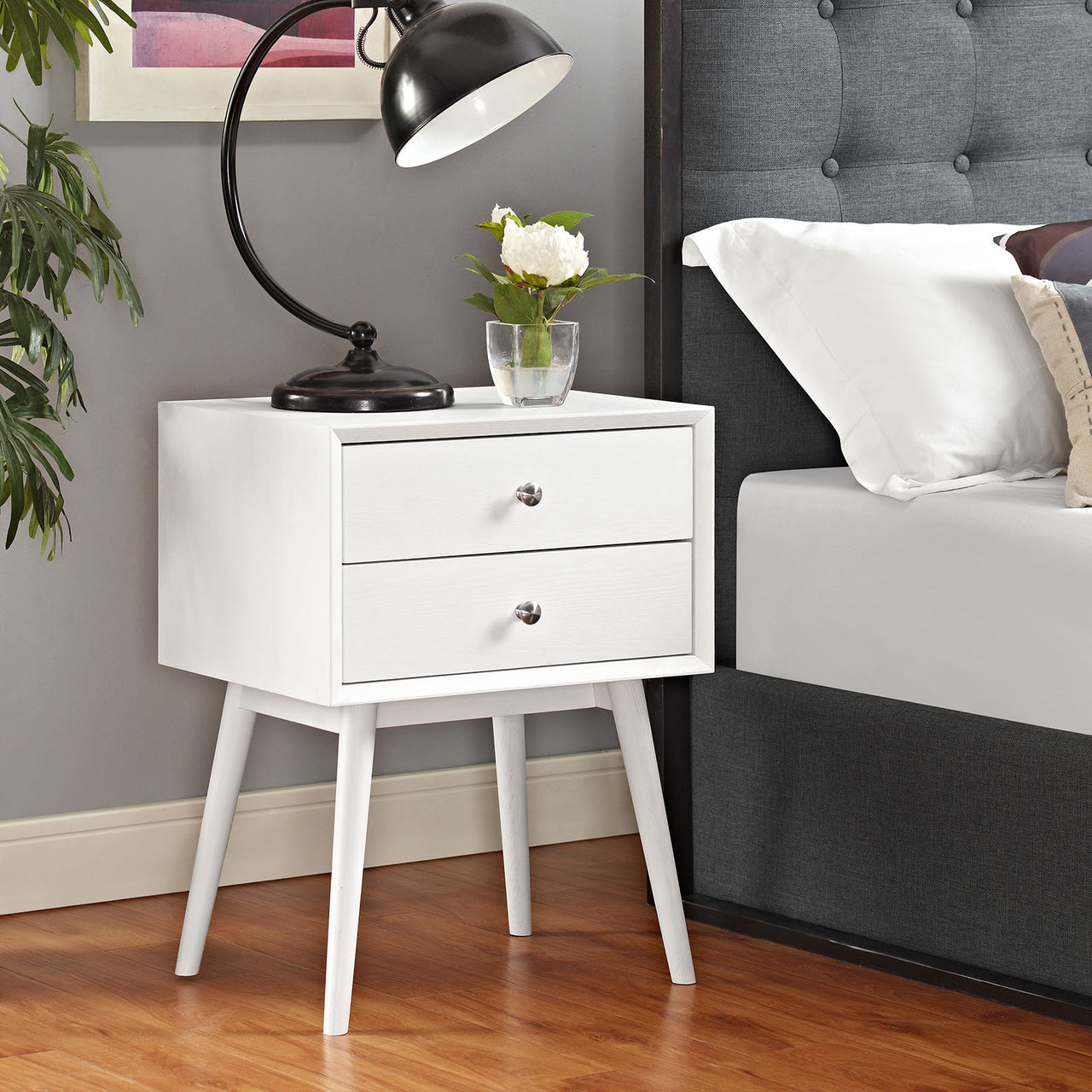 Estara Nightstand, White