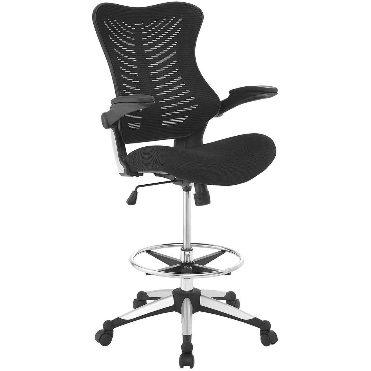 Lysari Drafting Chair, Black