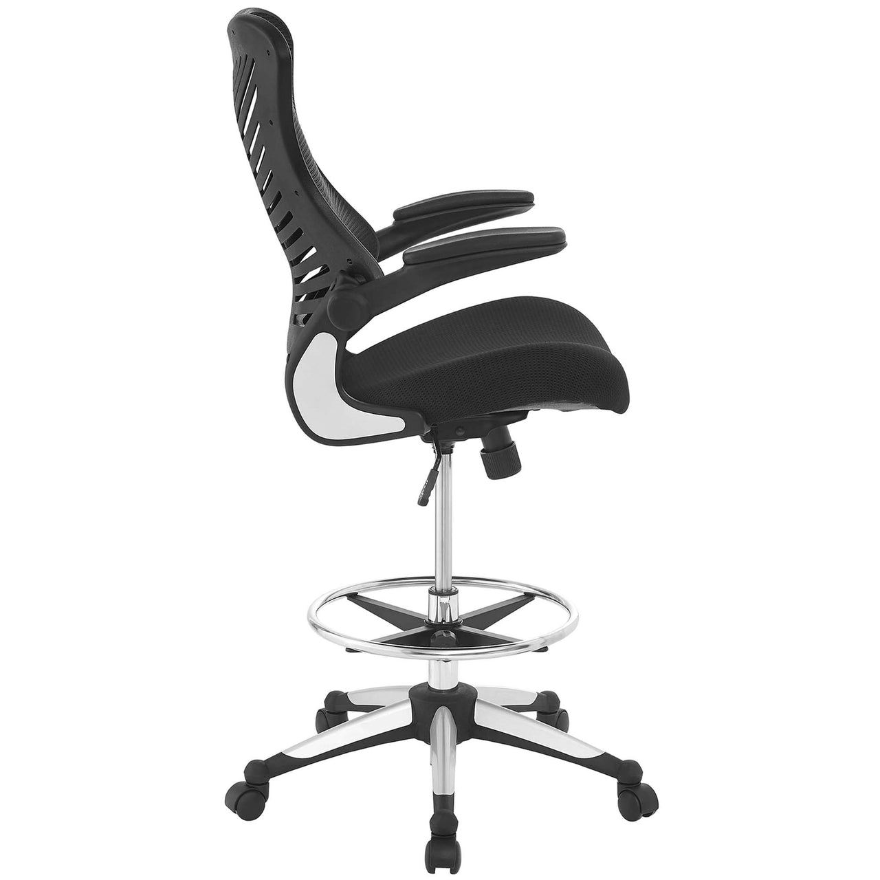 Lysari Drafting Chair, Black