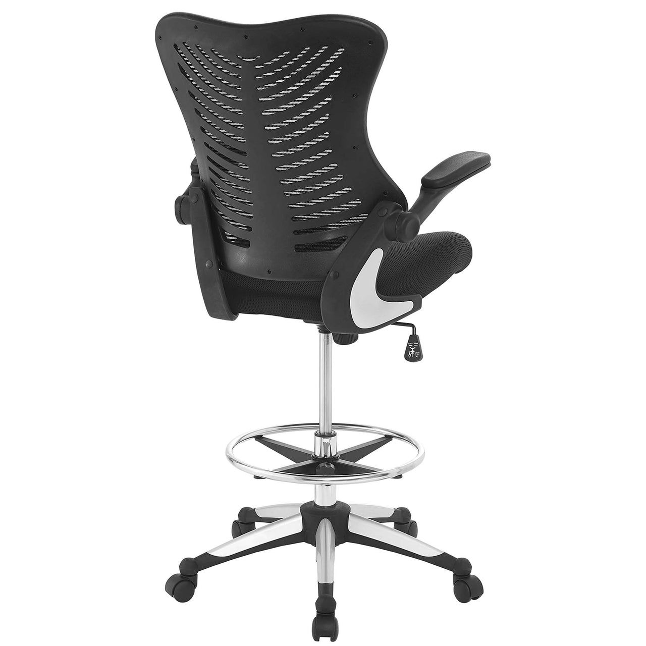 Lysari Drafting Chair, Black
