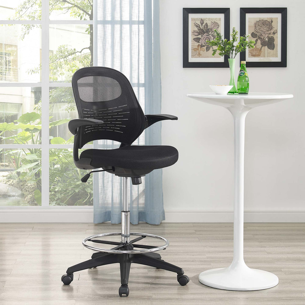 Movira Drafting Chair, Black