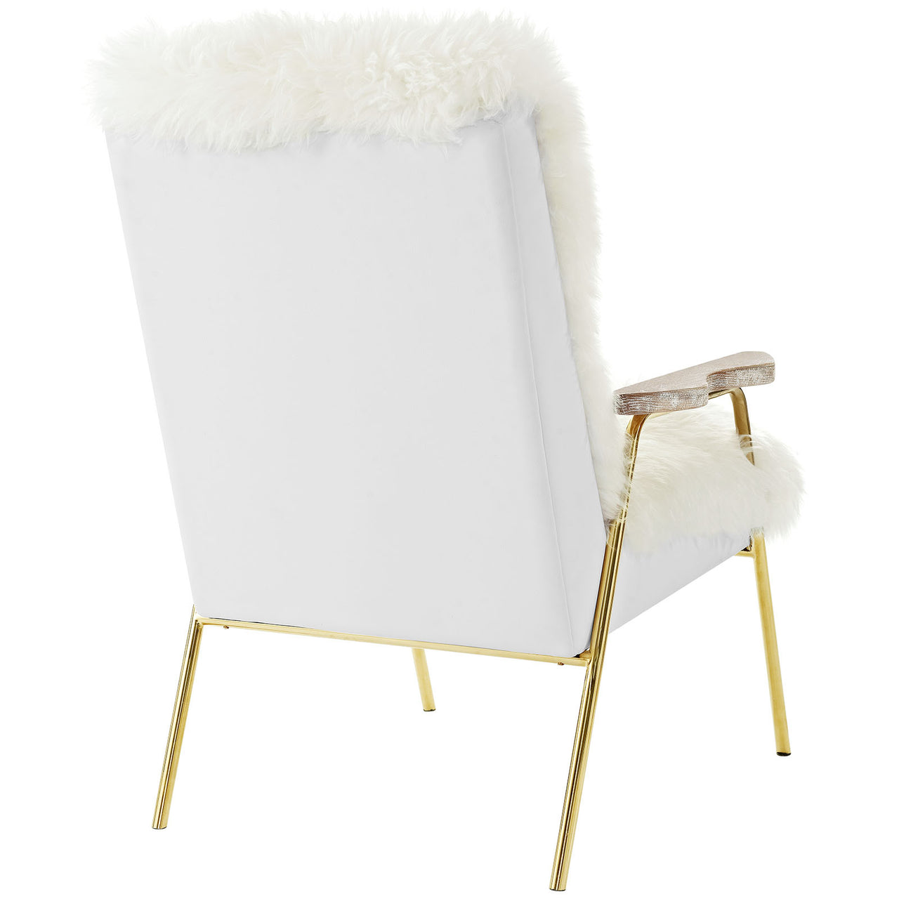 Sprint Sheepskin Armchair, Brown & White