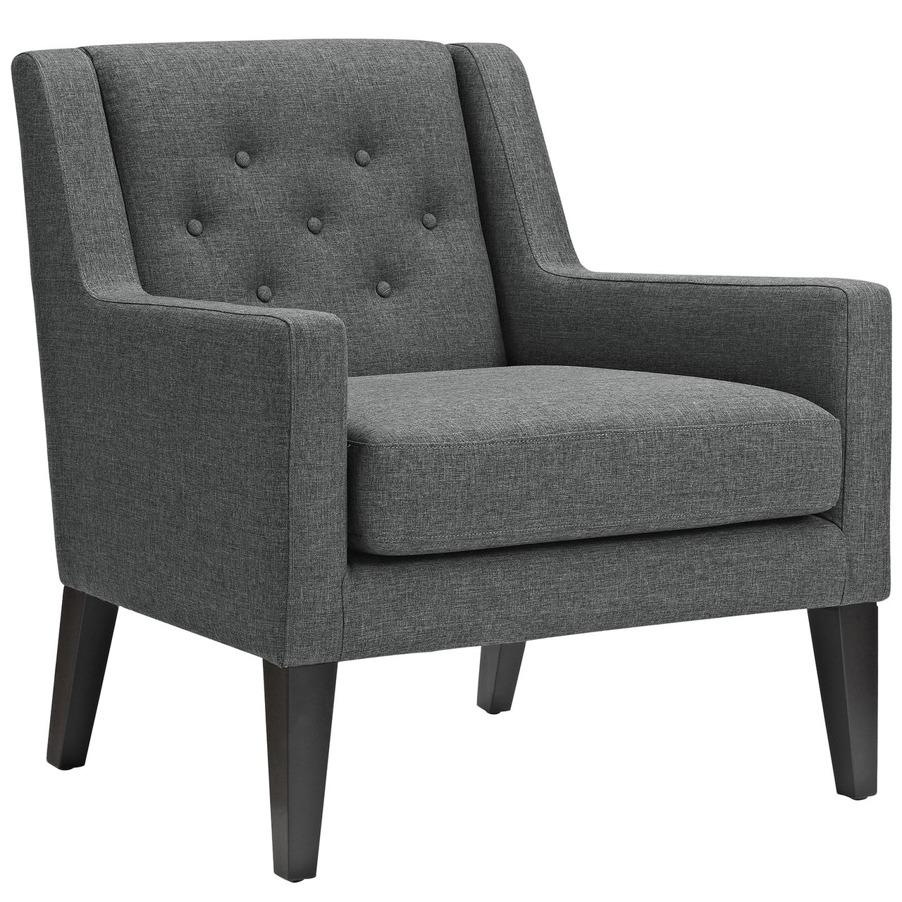 Maroux Fabric Armchair, Gray