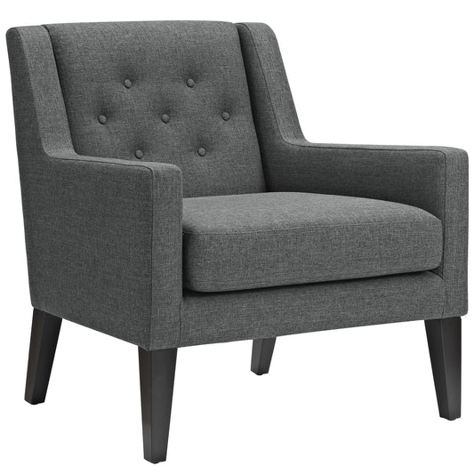 Maroux Fabric Armchair, Gray