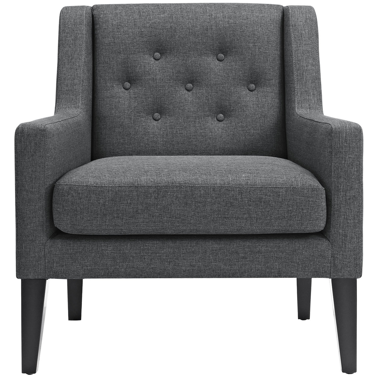 Maroux Fabric Armchair, Gray