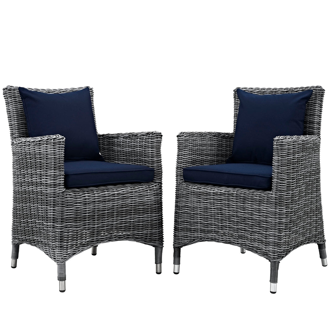 Invocation 2-Piece Alfresco Sunbrella® Dining Set, Canvas Navy
