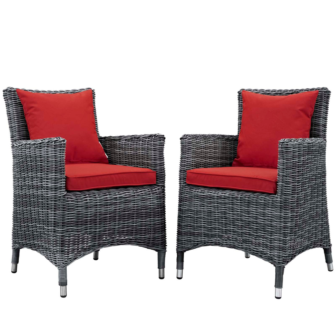 Invocation 2-Piece Alfresco Sunbrella® Dining Set, Canvas Red