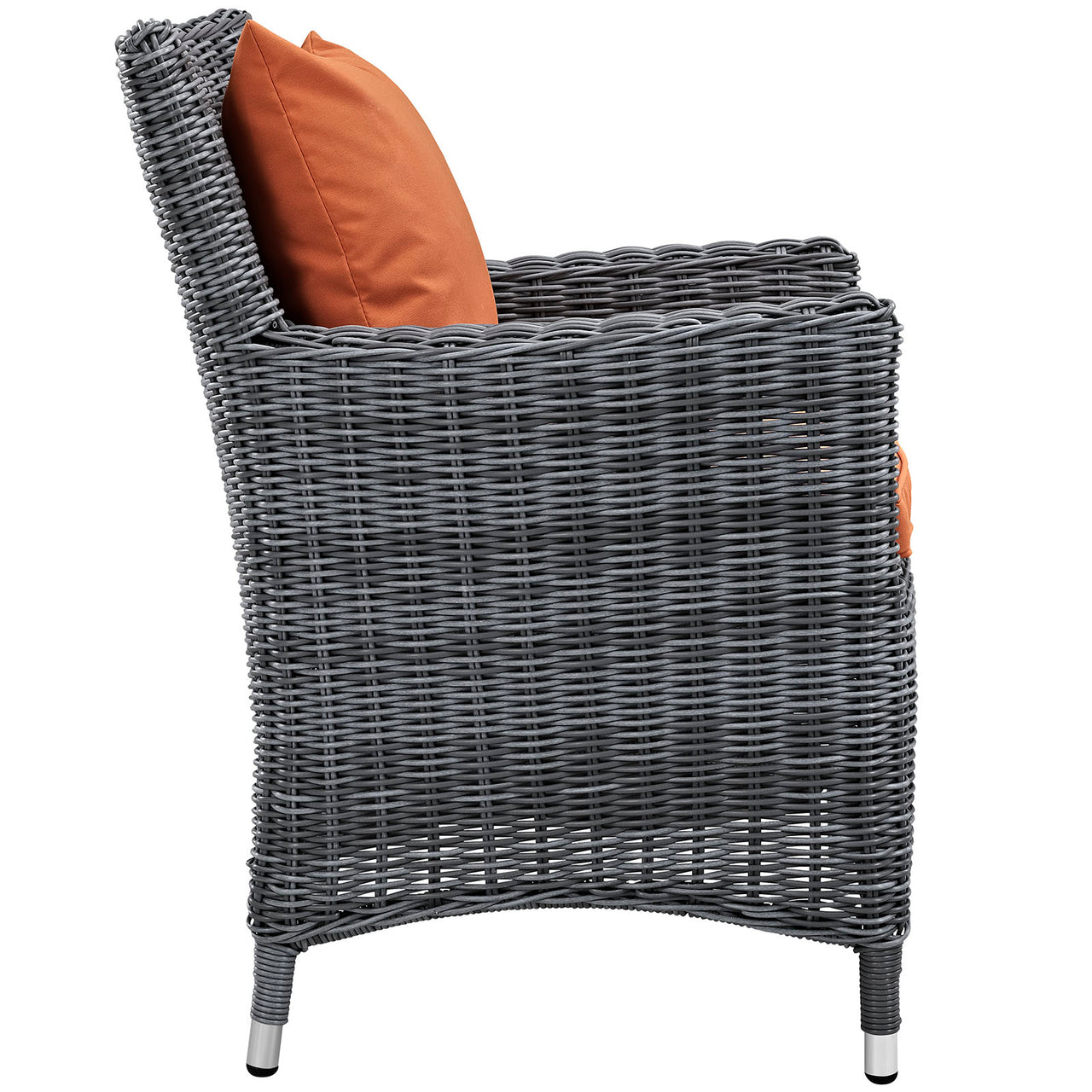 Summon 2 Piece Outdoor Patio Sunbrella® Dining Set, Canvas Tuscan