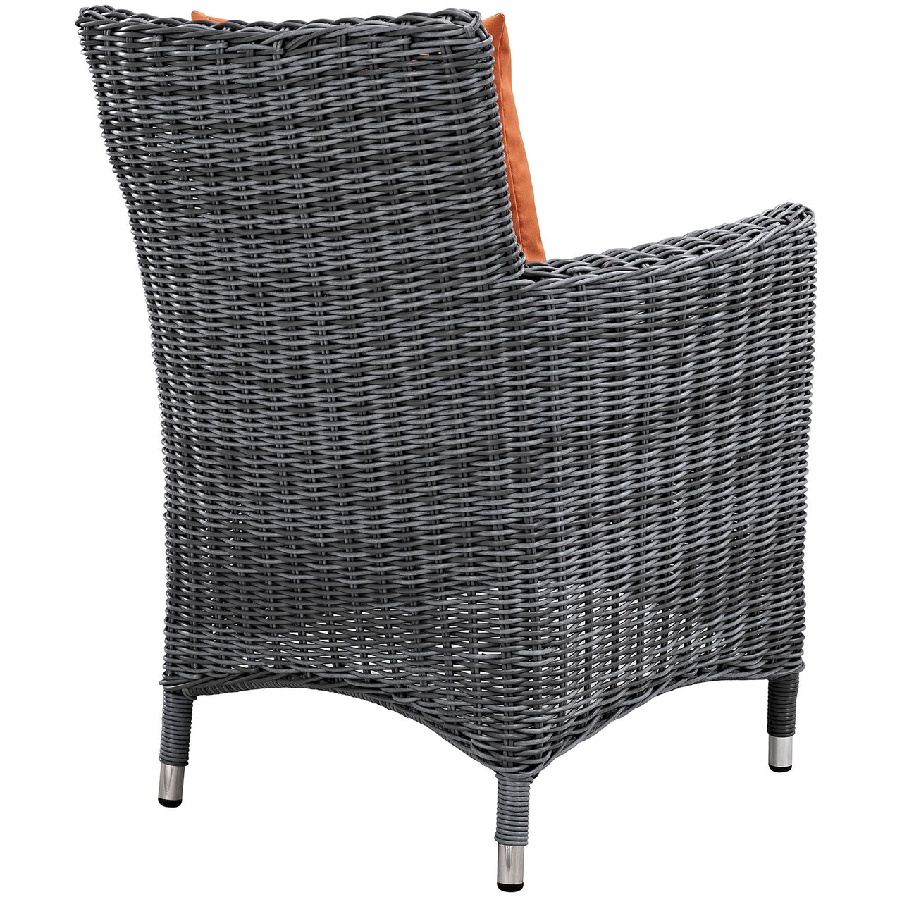 Summon 2 Piece Outdoor Patio Sunbrella® Dining Set, Canvas Tuscan