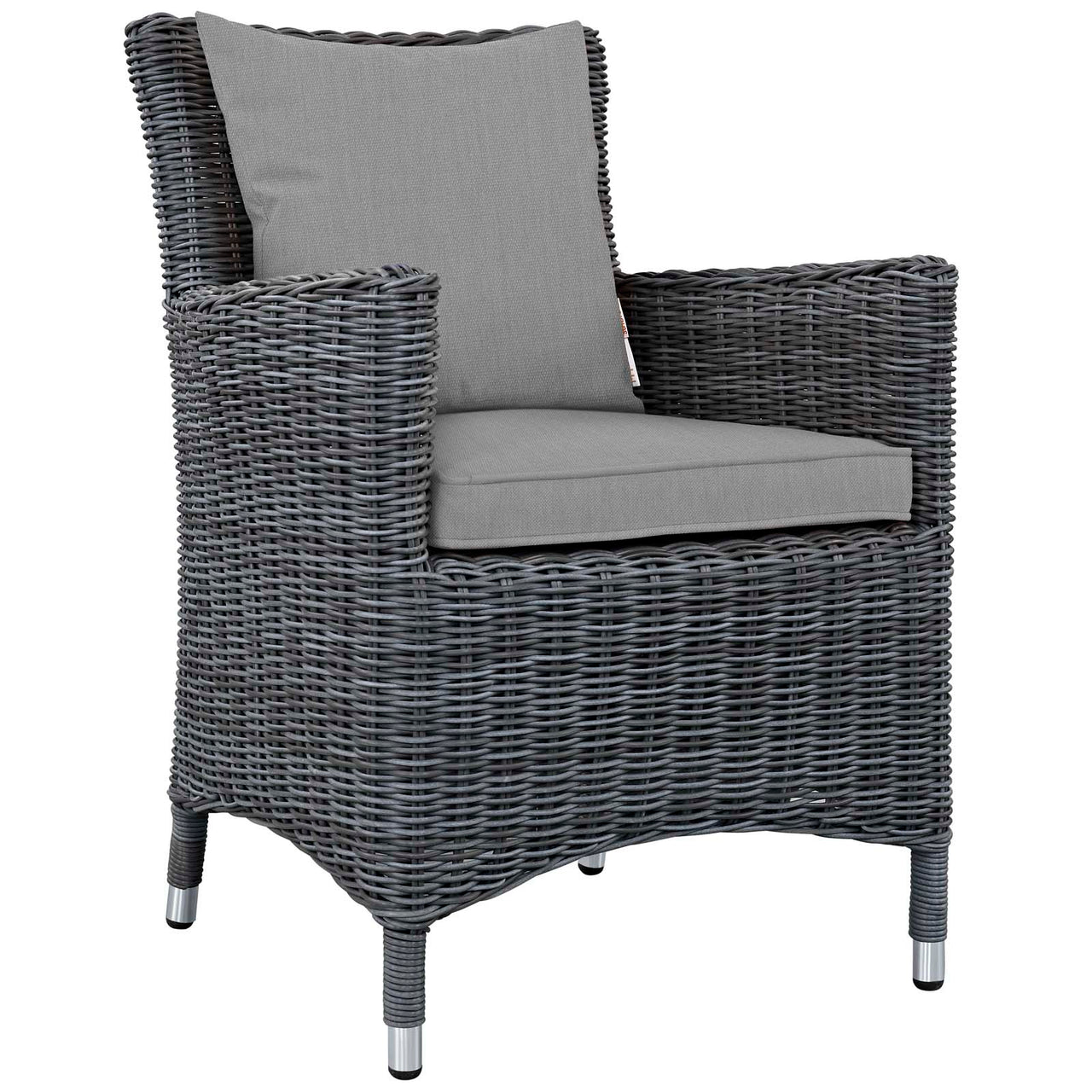 Invocation 4-Piece Alfresco Sunbrella® Dining Set, Canvas Gray