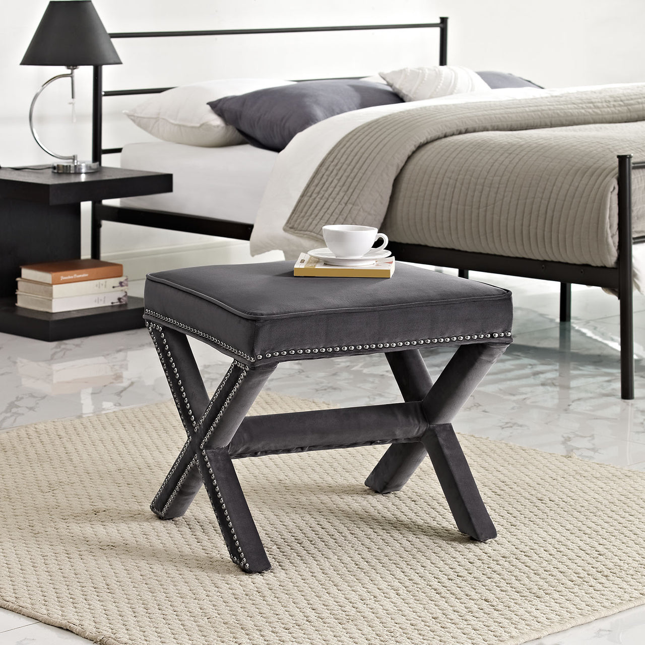 Rivet Bench, Gray