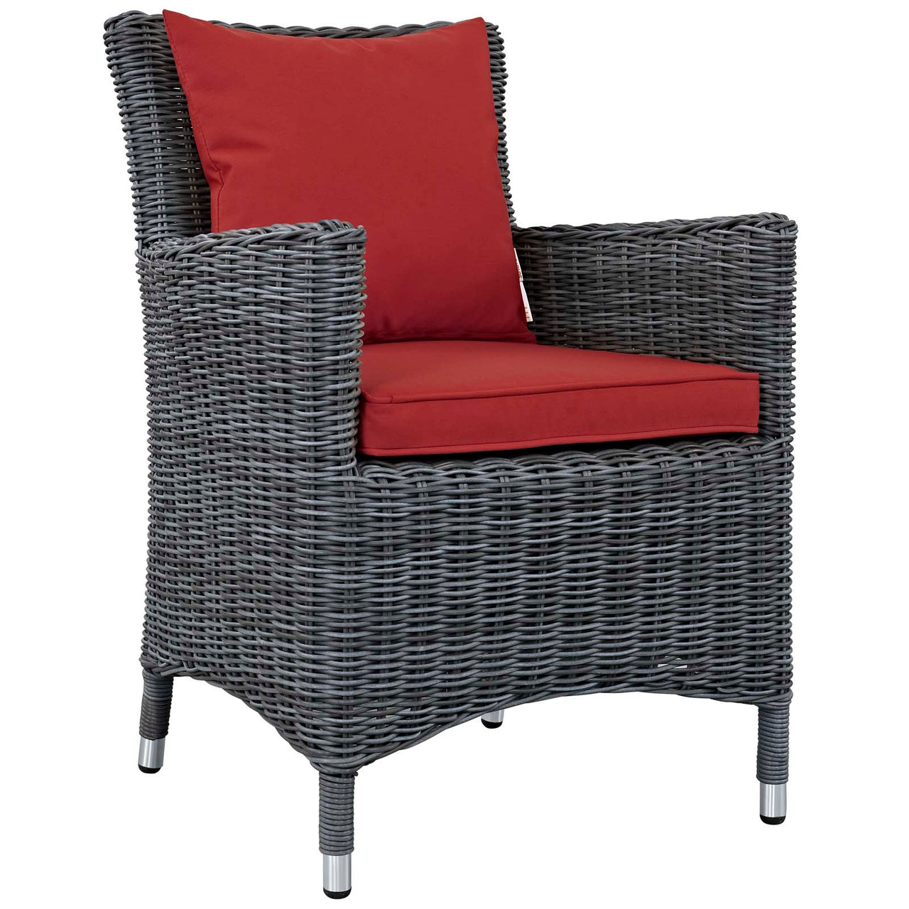 Summon 11 Piece Outdoor Patio Sunbrella® Dining Set, Canvas Red