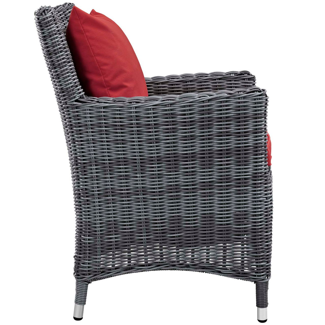 Summon 11 Piece Outdoor Patio Sunbrella® Dining Set, Canvas Red
