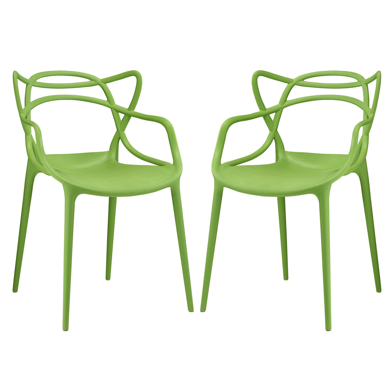 Entangled Dining Set Set of 2, Green