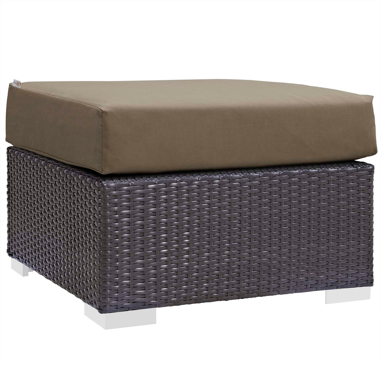Convene 3 Piece Outdoor Patio Sectional, Espresso & Mocha