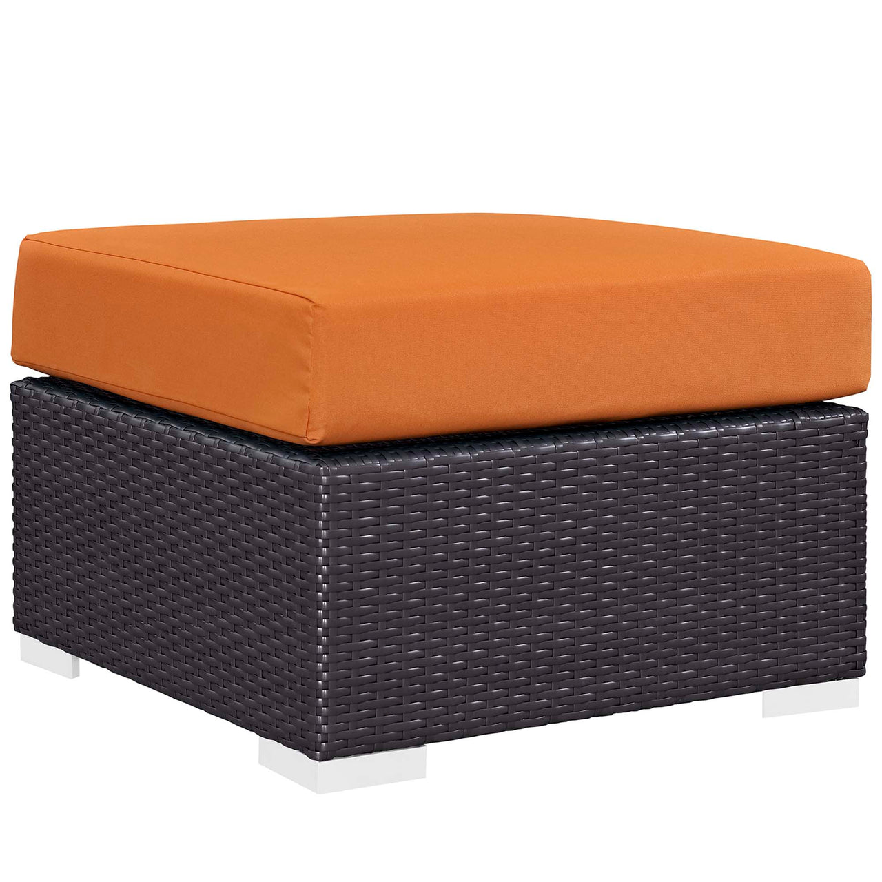 Conversation 3-Piece Alfresco Sectional, Espresso & Orange
