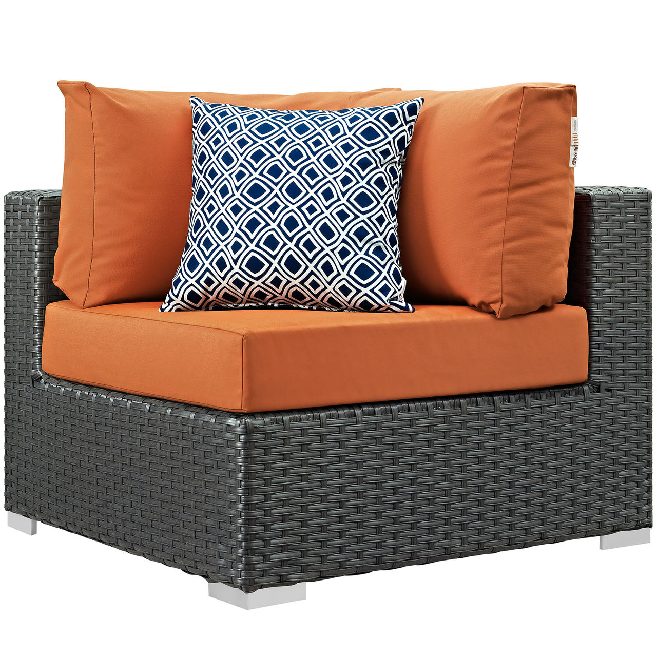 Sojourn 5 Piece Outdoor Patio Sunbrella® Sectional Set, Canvas Tuscan