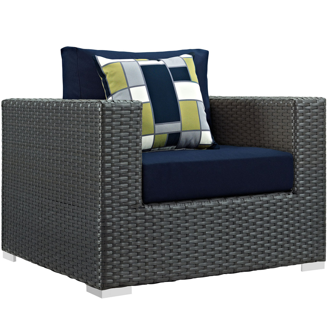 Soul Journey 3-Piece Alfresco Sunbrella® Sectional Set, Canvas Navy