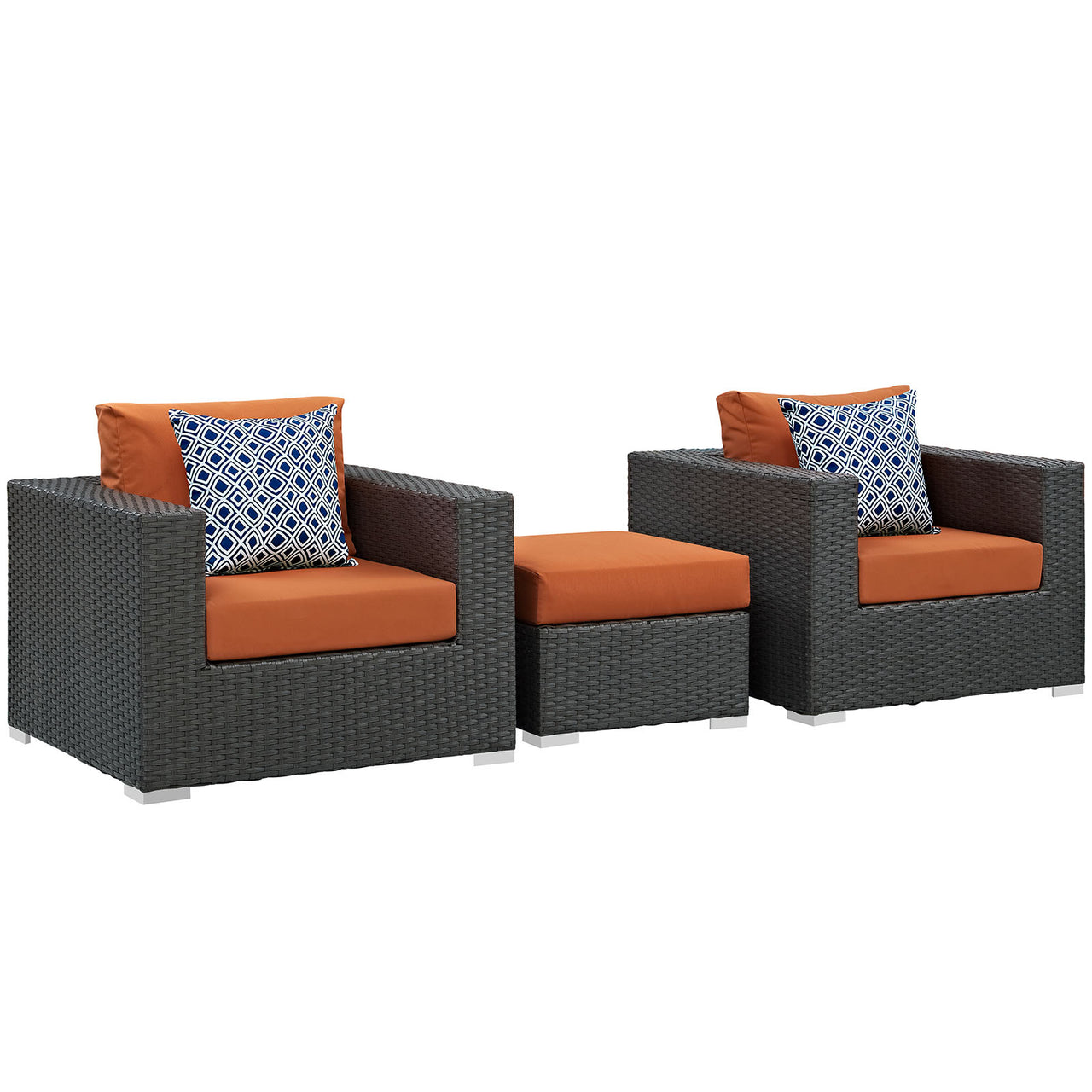 Soul Journey 3-Piece Alfresco Sunbrella® Sectional Set, Canvas Tuscan