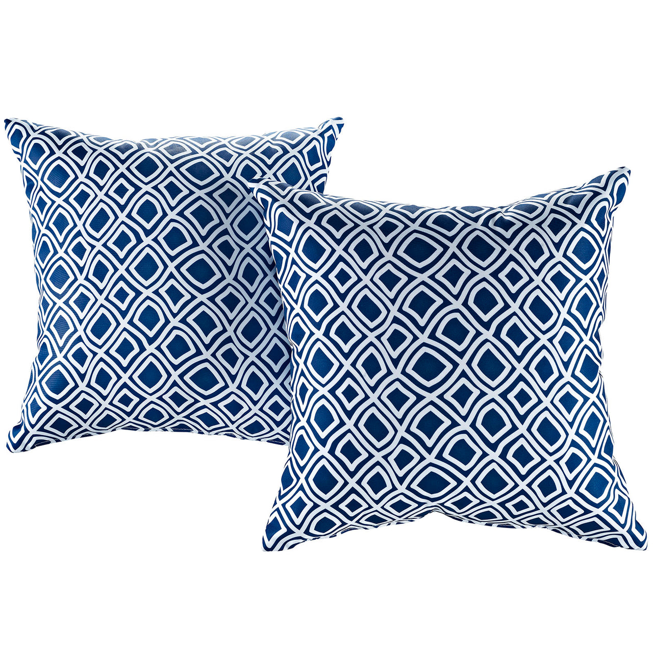 Modway 2 Piece Outdoor Patio Pillow Set, Membrane