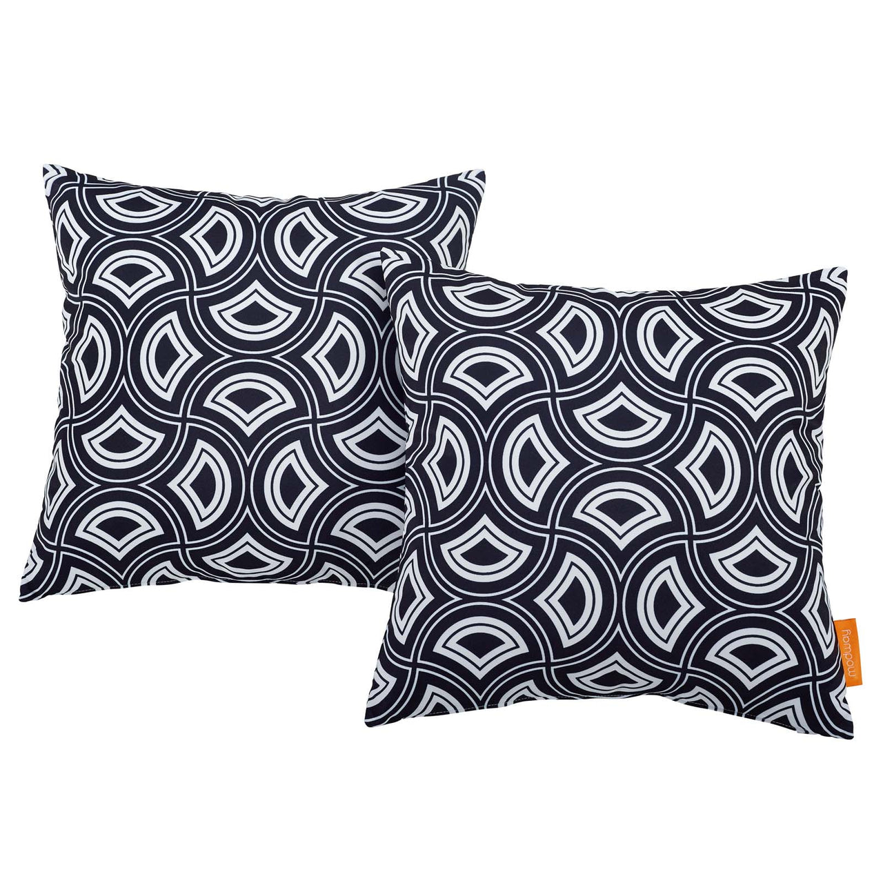 Modway 2 Piece Outdoor Patio Pillow Set, Scales