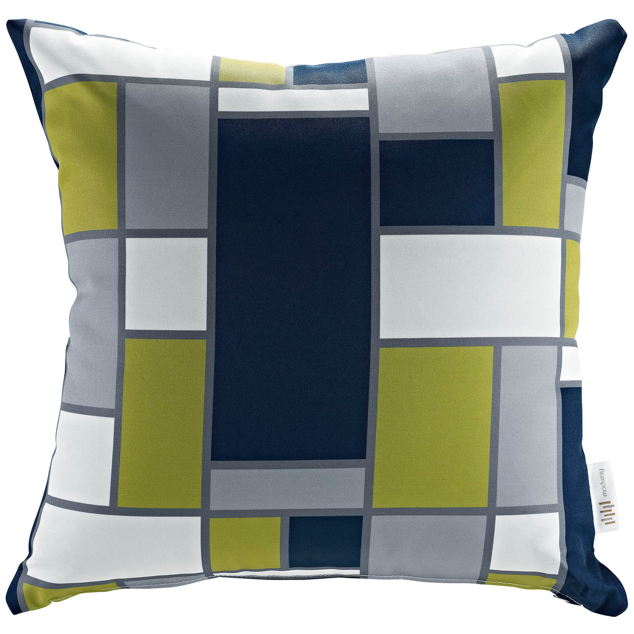 Modway 2 Piece Outdoor Patio Pillow Set, Tile