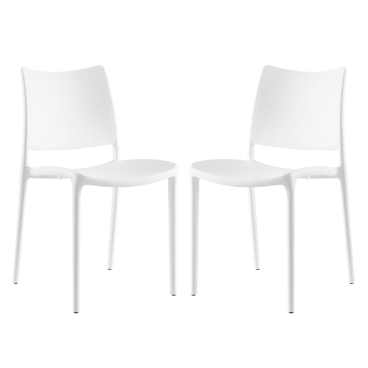 Vibe Indoor | Outdoor Dining Chair Set of 2, White
