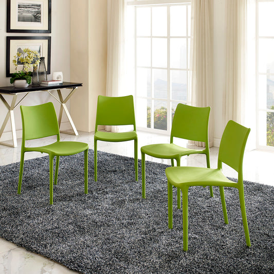 Vibe Indoor | Outdoor Dining Chair Set of 4, Green